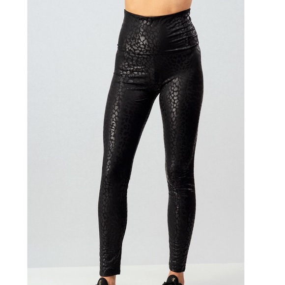 Pants - Leopard Print High Waist Legging